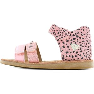 Sandalen | Meisjes | Pink Black Dots | Leer | Shoesme | Maat 25