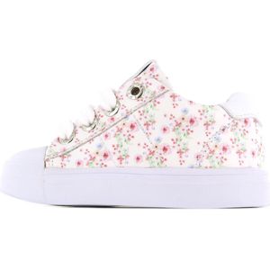Sneakers | Meisjes | White flower | Leer | Shoesme | Maat 27