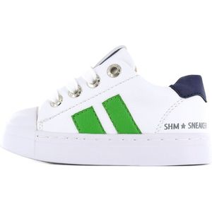 Sneakers | Jongens | white green | Leer | Shoesme | Maat 24