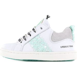 Sneakers | Meisjes | white green | Leer | Shoesme | Maat 22