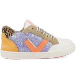 Sneakers | Meisjes | Lilac Glitter Orange | Leer | Shoesme | Maat 22
