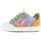 Sneakers | Meisjes | Lilac Glitter Orange | Leer | Shoesme | Maat 22