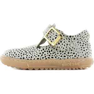 ShoeMe - EF22S023 - Bandschoen - Beige Dots - Leer - Rubber Zool