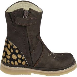 Shoesme - Enkellaarsje - Donkerbruin - 100% Chroomvrij Nubuck Leer