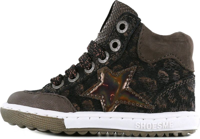 Veterschoenen | Meisjes | BRONZE | Leer | Shoesme | Maat 21