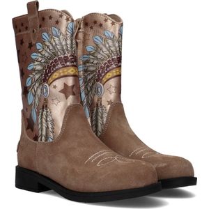 Shoesme - Feathers - Cowboylaarzen - Cognac - Leer