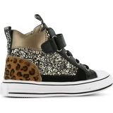 Shoesme - Sneakers - Zwart Goud - Leer