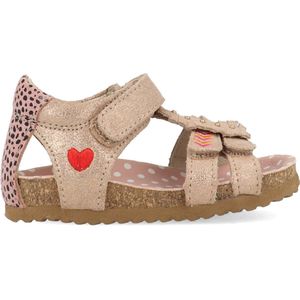 Shoesme - Bio Sandaal - Roze/Gold - Kurk - Klittenbandsluiting