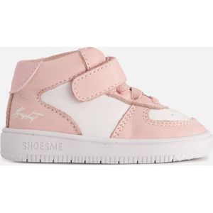 Baby | Babysneakers | Meisjes | Pink White | Leer | Shoesme | Maat 21