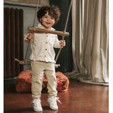 Shoesme - Veterschoenen - Wit Groen - Leer - Maat 26