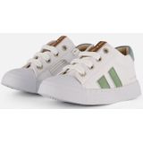 Shoesme - Veterschoenen - Wit Groen - Leer - Maat 26