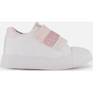 Klittenbandschoenen | Meisjes | white Pink | Leer | Shoesme | Maat 34