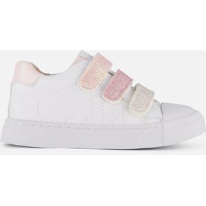 Shoesme Leren Sneakers Wit/Roze