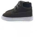 Shoesme Baby-Proof Sneakers Junior - Donker Bruin - Leer - Textiel - Rubber