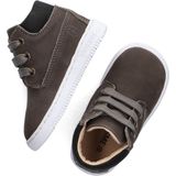 Shoesme Baby-Proof Sneakers Junior - Donker Bruin - Leer - Textiel - Rubber