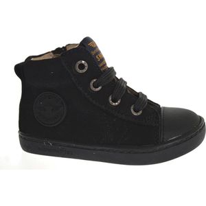 Veterschoenen Jongens Black Leer Shoesme