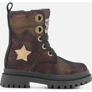 Bikerboots | Meisjes | Bronce Metallic | Leer | Shoesme | Maat 33