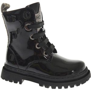 Shoesme NT23W007 F black alpaca Meisjes Veterboot - Zwart - 26