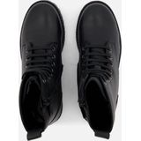 Muyters Veterboots zwart Leer