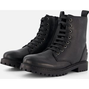 Muyters - Veterboots - Zwart - Leer