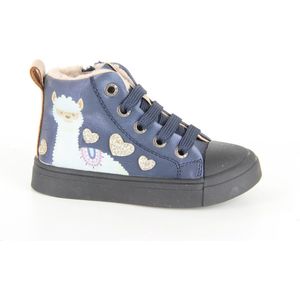 Veterschoenen Meisjes Dark Blue Teddy Shoesme