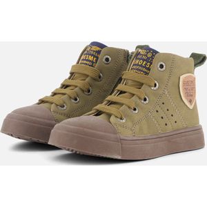 Enkelboots Jongens Dark Green Leer Shoesme