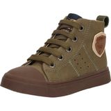 Sneakers Jongens Dark Green Leer Shoesme