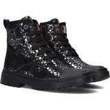 Bikerboots Meisjes Old Silver Leer Shoesme