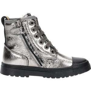 Bikerboots | Meisjes | Old Silver Metallic | Leer | Shoesme | Maat 24