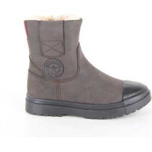Enkelboots Jongens Dark Brown Schapenwol Shoesme