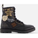 Shoesme Veterboots zwart Leer - Dames - Maat 32