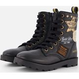 Shoesme Veterboots zwart Leer - Dames - Maat 29