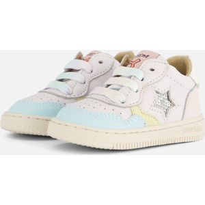 Shoesme Bn24s014 Lage sneakers - Leren Sneaker - Meisjes - Wit