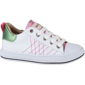 Shoesme Leren Sneakers Wit/Roze