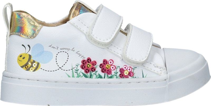 Shoesme - Meisjes Sneaker - Wit - Microfiber Leer