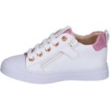 Veterschoenen | Meisjes | white Pink | Leer | Shoesme | Maat 22