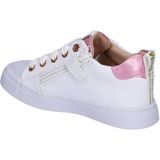 Veterschoenen | Meisjes | white Pink | Leer | Shoesme | Maat 22