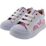 Shoesme - SH24S003 - Sneaker - Wit Roze - Leer