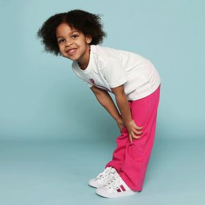 Sneaker - Roze - Microfiber Leer - Met Veter- en Ritssluiting