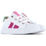 Schoenen - Casual - Roze - Microfiber Leer - Veter- en Ritssluiting