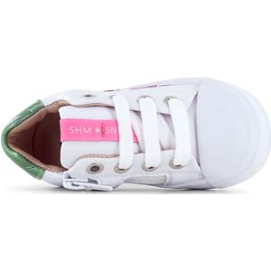 Schoenen - Casual - Roze - Microfiber Leer - Veter- en Ritssluiting