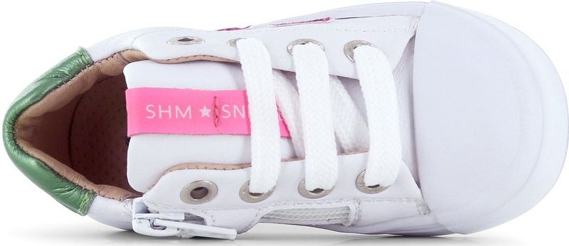 Schoenen - Casual - Roze - Microfiber Leer - Veter- en Ritssluiting