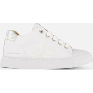 Shoesme Glitter Sneakers wit Leer