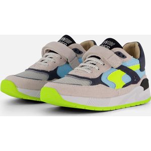 Shoesme ST24S006 B Jongens Sneakers - Grijs Blauw