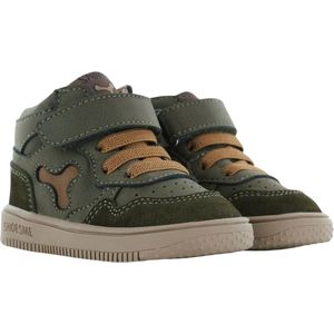 Baby  Babysneakers  Jongens  Dark Green  Leer  Shoesme