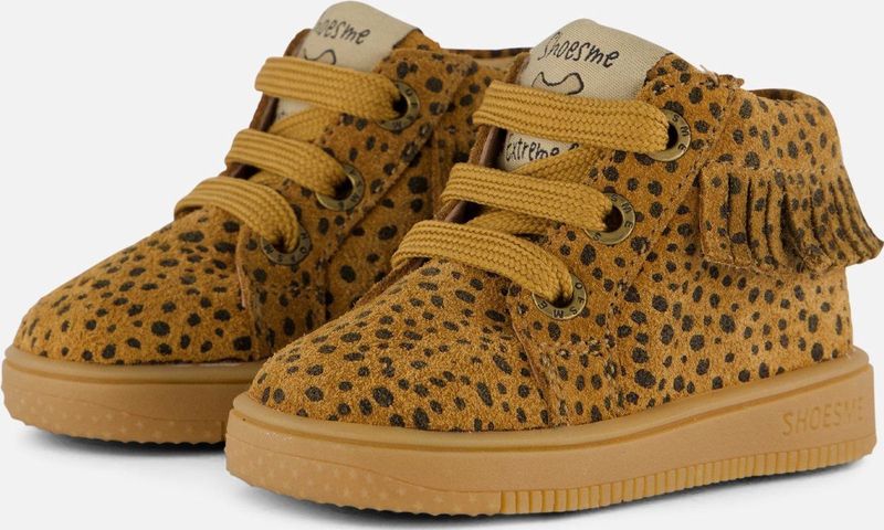 Shoesme - Baby-Proof Sneakers - Bruin - Zwart - Leer - Rubber
