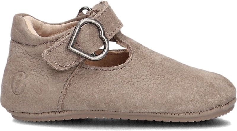 BP - BP24W003 - Sandalen - Taupe - Leer - Klittenbandsluiting