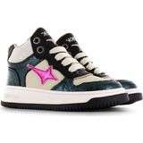 Shoesme - Hoge Sneakers - Jongens - Zwart - Microvezel Leer