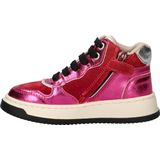 Shoesme - Hoge Sneakers - Metallic - Leer - Gevoerd Met Textiel