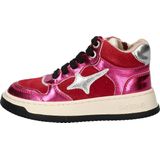 Shoesme - Hoge Sneakers - Metallic - Leer - Gevoerd Met Textiel